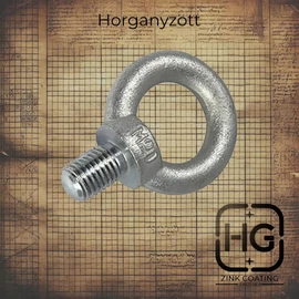 Horganyzott gyűrűs csavar, DIN 580 szabványú