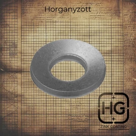 Horganyzott tányér alátét, DIN 6796 szabványú